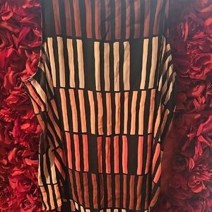 APT. 9 Striped Sleeveless Tank Blouse Size Large LIKE NEW